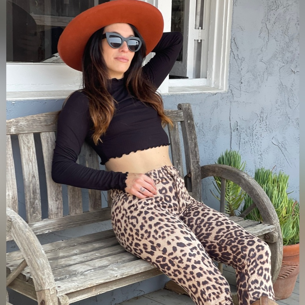 NWT Leopard Skinny‎ Pants